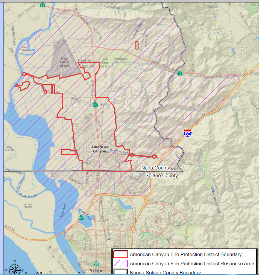 ACFPD Map and Response Area